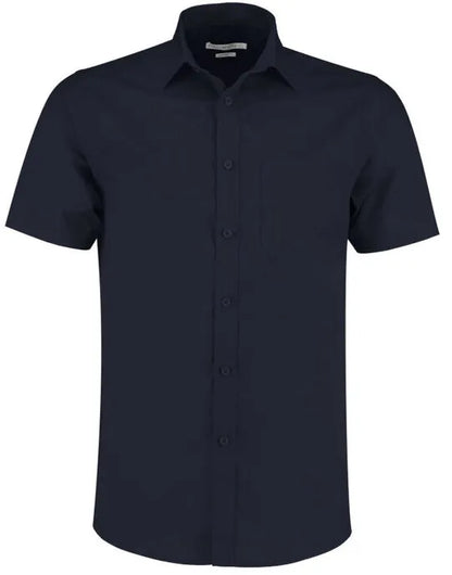 Kustom Kit Mens SS Tailored Poplin Shirt KK141 - - Customisable Corporate Wear