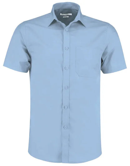 Kustom Kit Mens SS Tailored Poplin Shirt KK141 - - Customisable Corporate Wear