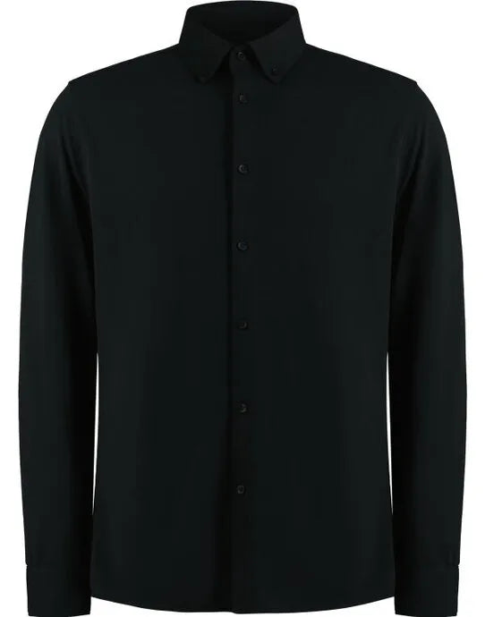 Kustom Kit Mens LS Superwash Pique Shirt KK143 - - Customisable Shirts