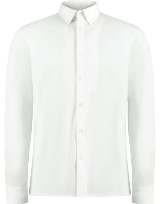 Kustom Kit Mens LS Superwash Pique Shirt KK143 - - Customisable Shirts