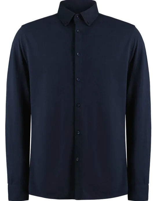 Kustom Kit Mens LS Superwash Pique Shirt KK143 - - Customisable Shirts
