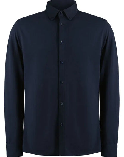 Kustom Kit Mens LS Superwash Pique Shirt KK143 - - Customisable Shirts