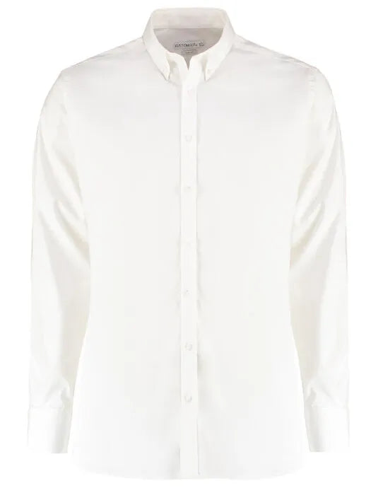 Kustom Kit Mens LS Stretch Oxford Shirt KK182 - - Customisable Corporate Wear