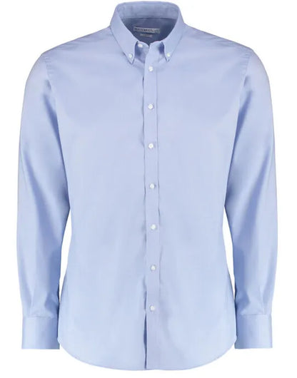 Kustom Kit Mens LS Stretch Oxford Shirt KK182 - - Customisable Corporate Wear