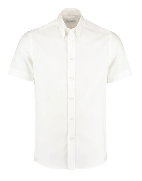 Kustom Kit Mens SS Tailored Oxford Shirt KK187 - - Customisable Corporate Wear