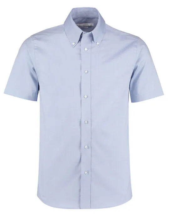 Kustom Kit Mens SS Tailored Oxford Shirt KK187 - - Customisable Corporate Wear