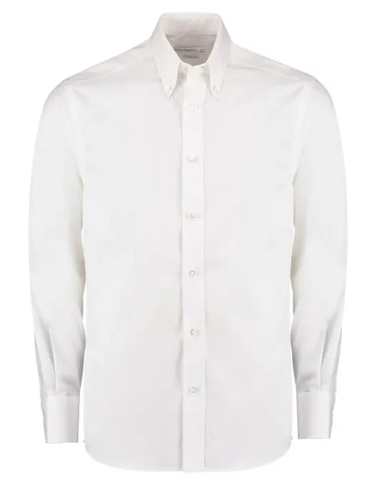 Kustom Kit Mens LS Tailored Oxford Shirt KK188 - - Customisable Corporate Wear