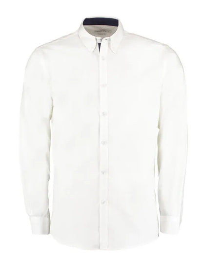 Kustom Kit Mens LS Contrast BDC Shirt KK190 - - Customisable Corporate Wear