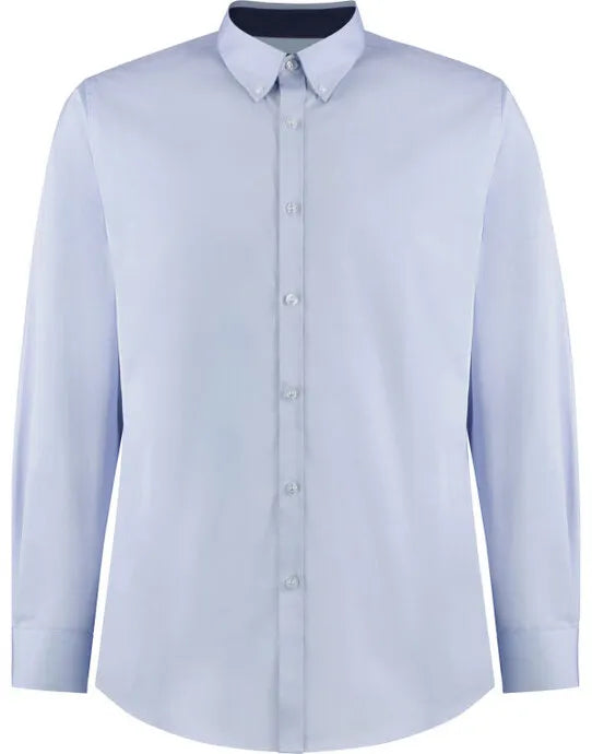 Kustom Kit Mens LS Contrast BDC Shirt KK190 - - Customisable Corporate Wear