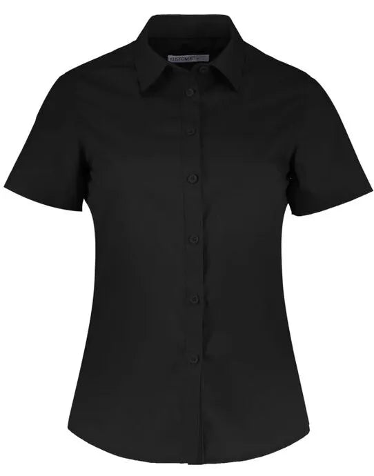 Kustom Kit Lady SS Tailored Poplin Shirt KK241 - - Customisable Shirts