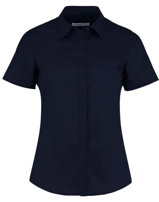 Kustom Kit Lady SS Tailored Poplin Shirt KK241 - - Customisable Shirts