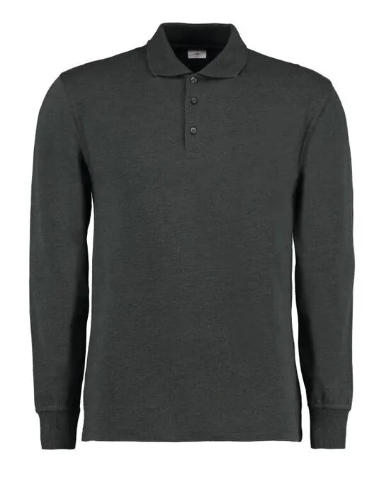 Kustom Kit Mens Pique L/S Polo Shirt KK430 - - Customisable Polos