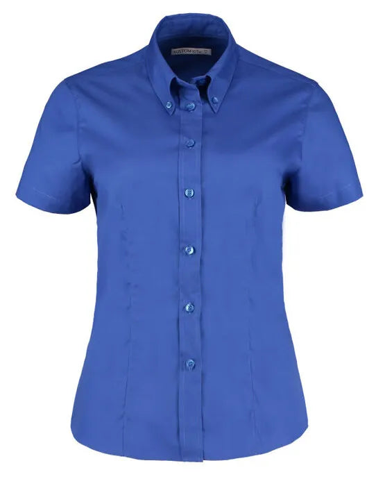 Kustom Kit Lady SS Tailored Oxford Shirt KK701 - - Customisable Shirts