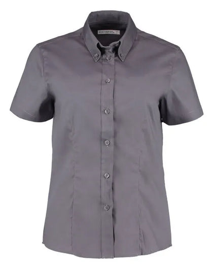 Kustom Kit Lady SS Tailored Oxford Shirt KK701 - - Customisable Shirts