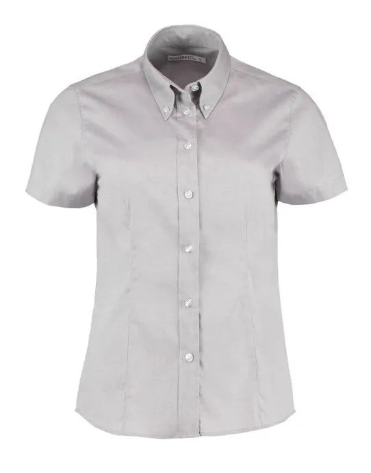 Kustom Kit Lady SS Tailored Oxford Shirt KK701 - - Customisable Shirts