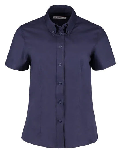 Kustom Kit Lady SS Tailored Oxford Shirt KK701 - - Customisable Shirts