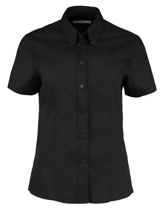 Kustom Kit Lady SS Tailored Oxford Shirt KK701 - - Customisable Shirts