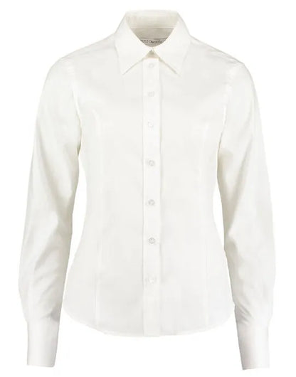 Kustom Kit Lady LS Tailored Oxford Shirt KK702 - - Customisable Shirts
