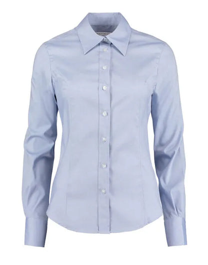 Kustom Kit Lady LS Tailored Oxford Shirt KK702 - - Customisable Shirts