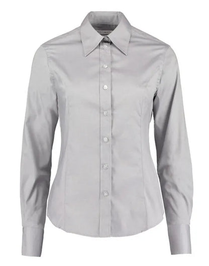 Kustom Kit Lady LS Tailored Oxford Shirt KK702 - - Customisable Shirts
