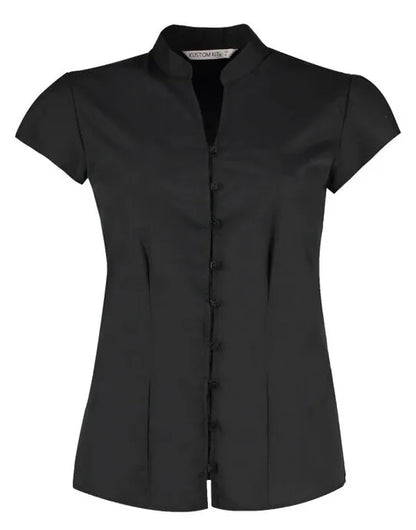 Kustom Kit Ladies Mandarin Collar Blouse KK727 - - Customisable Shirts