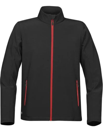 Stormtech Mens Orbiter Softshell 1 - Black Bright Red - Customisable Jacket