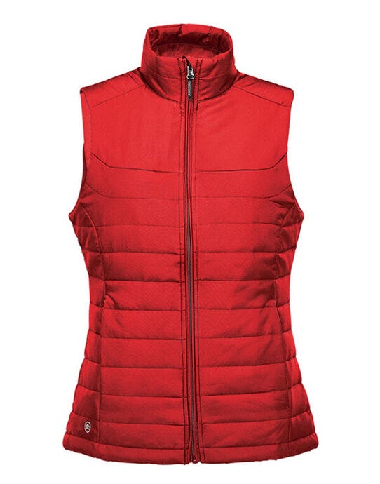 WomenS Nautilus Quilted Bodywarmer - KXV-1W - Bright Red - Customisable Bodywarmers