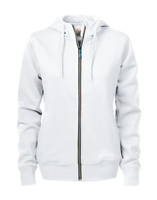 Printer Ladies Overhead Full Zip Hoody PE2262052 - White - Customisable Sweatshirts