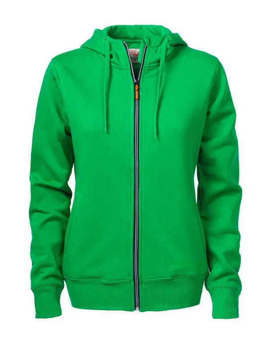 Printer Ladies Overhead Full Zip Hoody PE2262052 - Fresh Green - Customisable Sweatshirts