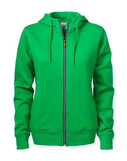 Printer Ladies Overhead Full Zip Hoody PE2262052 - Fresh Green - Customisable Sweatshirts