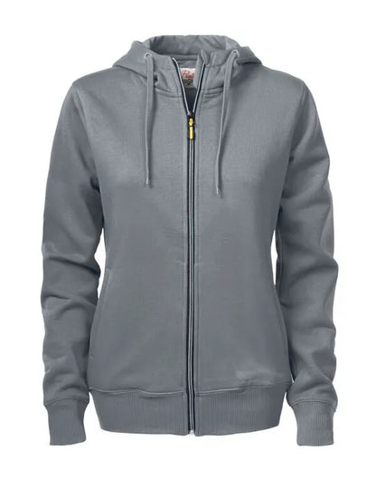 Printer Ladies Overhead Full Zip Hoody PE2262052 - Steel Grey - Customisable Sweatshirts