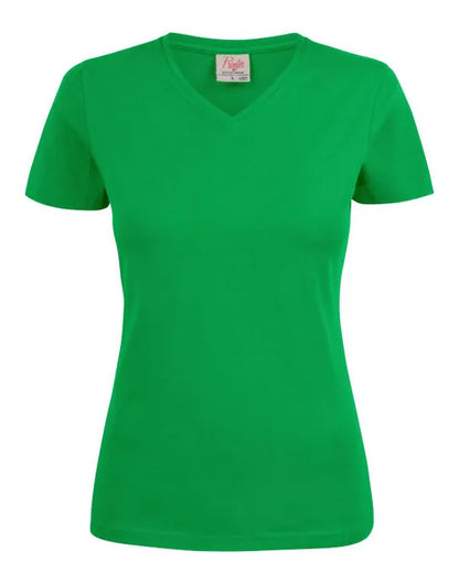 Printer Ladies Heavy V T Shirt PE2264025 - Fresh Green - Customisable T-Shirt