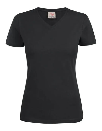 Printer Ladies Heavy V T Shirt PE2264025 - Black - Customisable T-Shirt