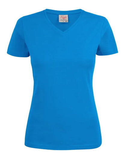 Printer Ladies Heavy V T Shirt PE2264025 - Ocean Blue - Customisable T-Shirt