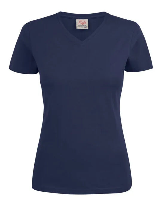 Printer Ladies Heavy V T Shirt PE2264025 - Dark Navy - Customisable T-Shirt
