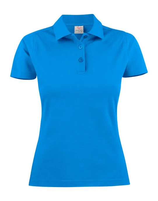 Printer Ladies Pique Surf Polo PE2265009 - Ocean Blue - Customisable Polos
