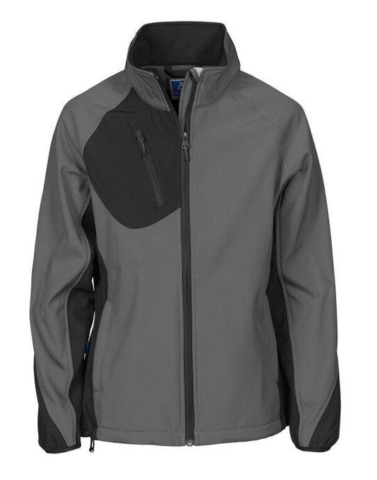 ProJob Workwear ProJob Prio 2423 Ladies Softshell Jkt - PJ642423 - Grey - Customisable Ladies Jackets