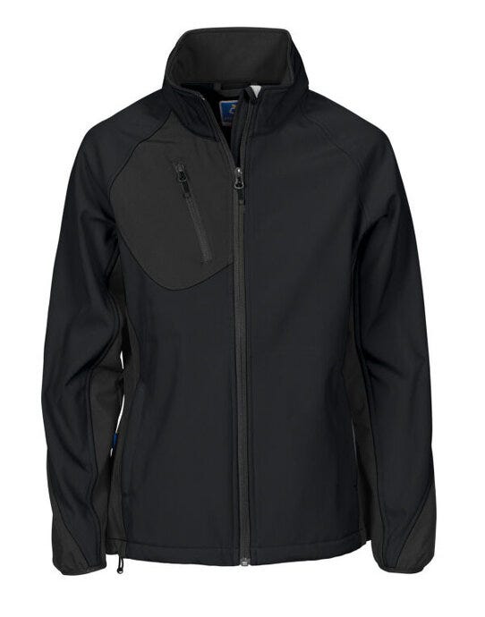 ProJob Workwear ProJob Prio 2423 Ladies Softshell Jkt - PJ642423 - Black - Customisable Ladies Jackets