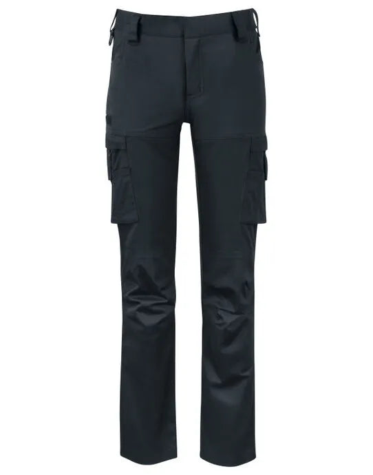 Pro-Job - 2553 Ladies Service Pants Stretch - Black - Customisable TROUSERS &amp; JOGPANTS