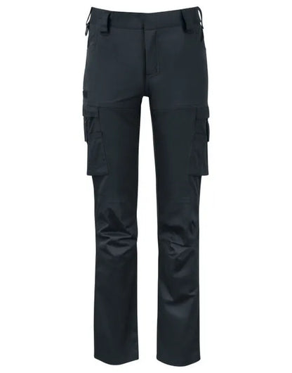 Pro-Job - 2553 Ladies Service Pants Stretch - Black - Customisable TROUSERS &amp; JOGPANTS