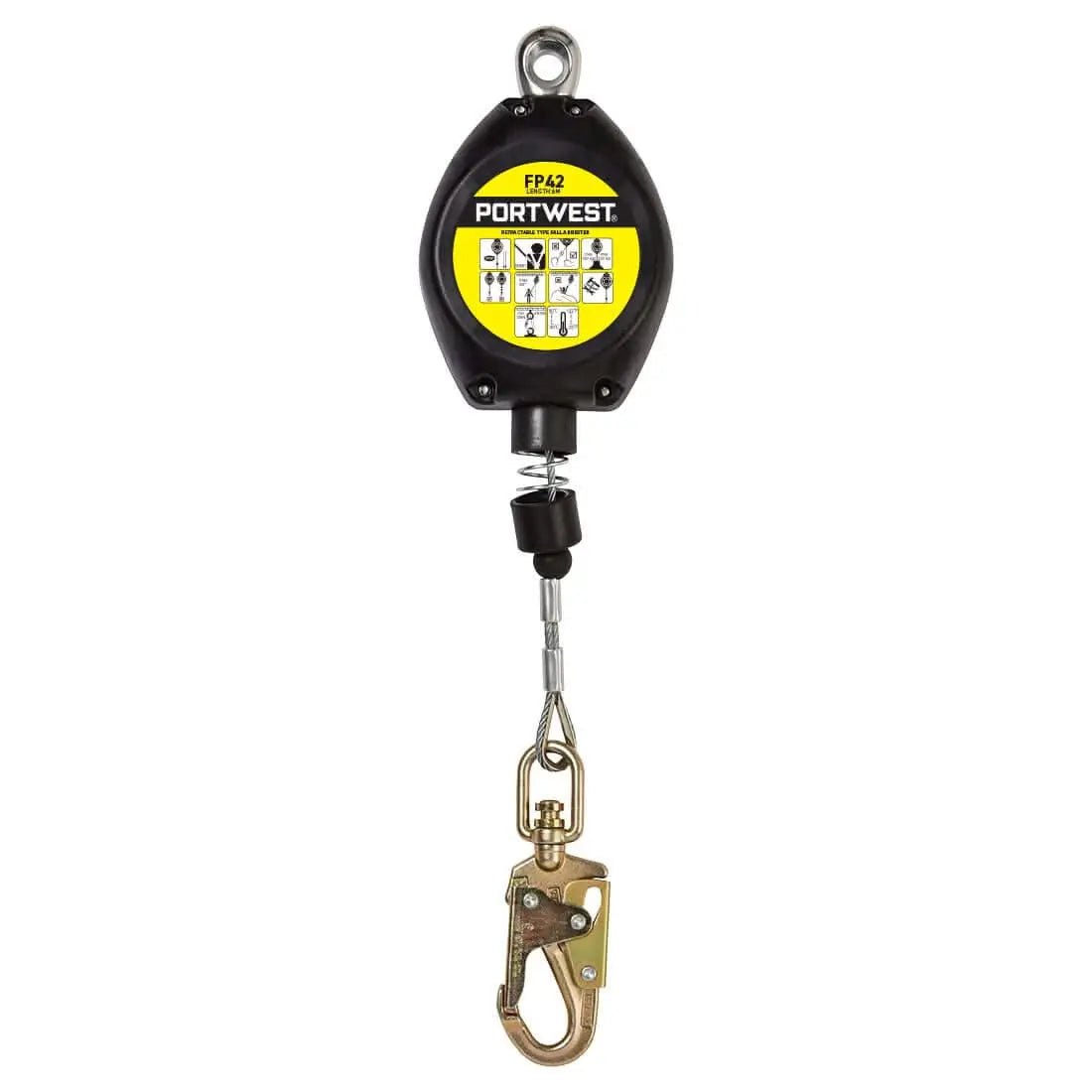 6 M Retractable Fall Arrest Block - FP42 - Black - Customisable Fall Arrest Blocks