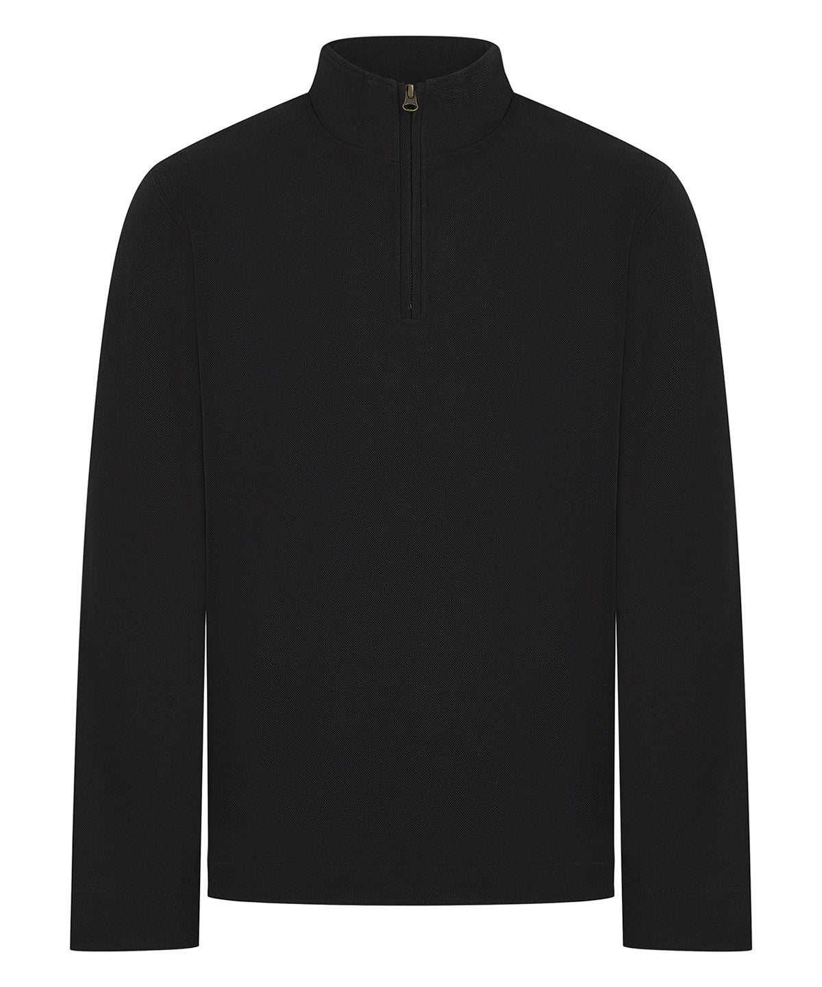 Premium piqué 1/4-zip top - FR045 - Black - Customisable Sports Overtops