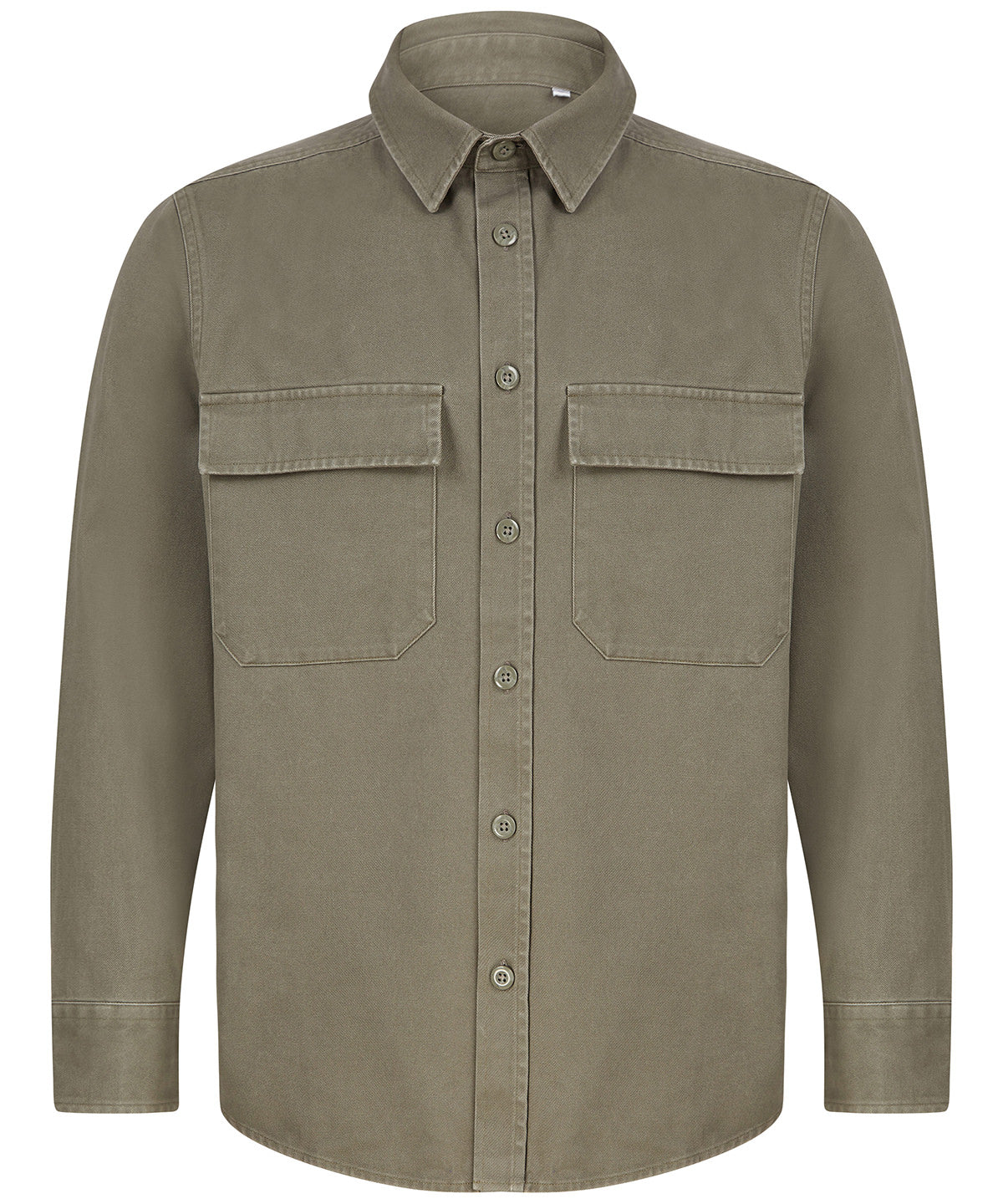 Drill overshirt - FR054 - Khaki - Customisable Shirts