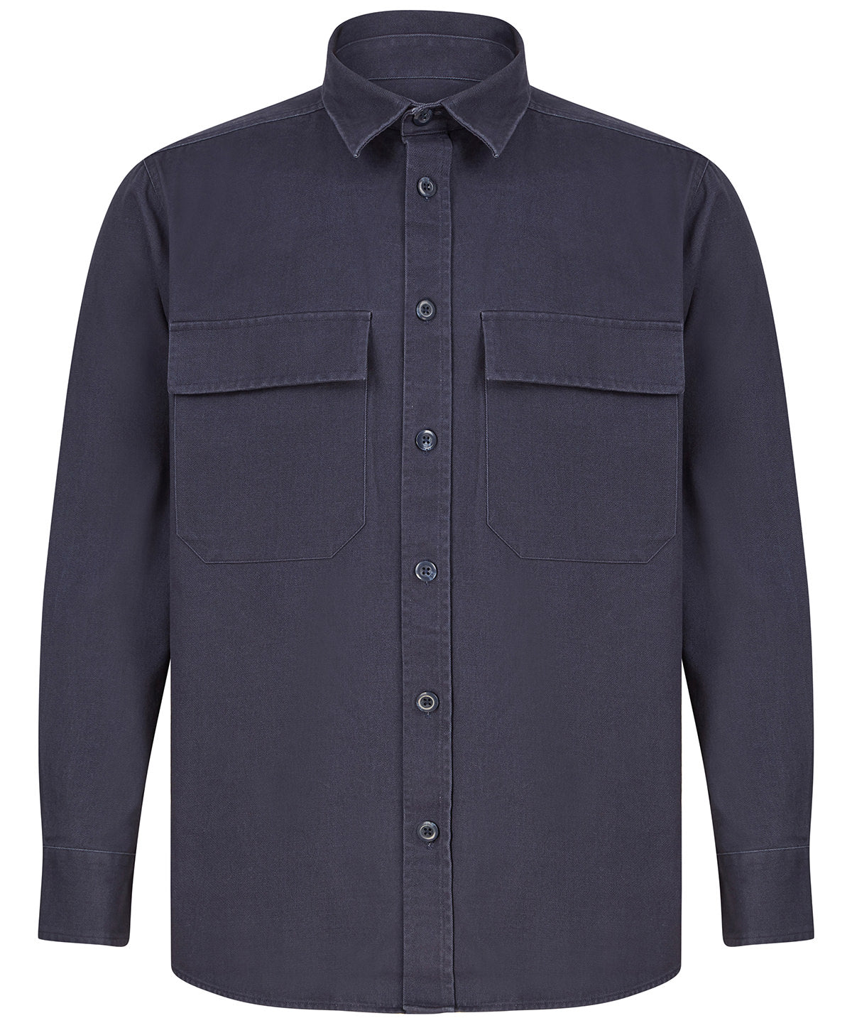 Drill overshirt - FR054 - Navy - Customisable Shirts