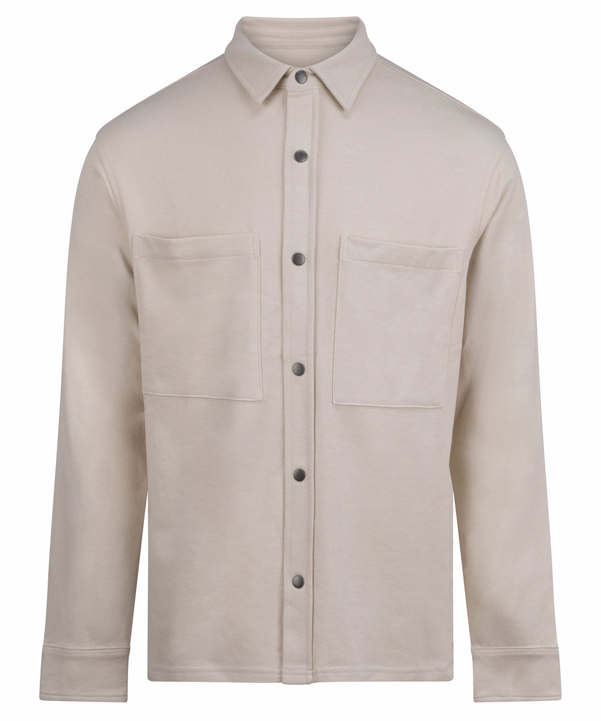 Premium piqué overshirt - FR056 - Natural - Customisable Shirts