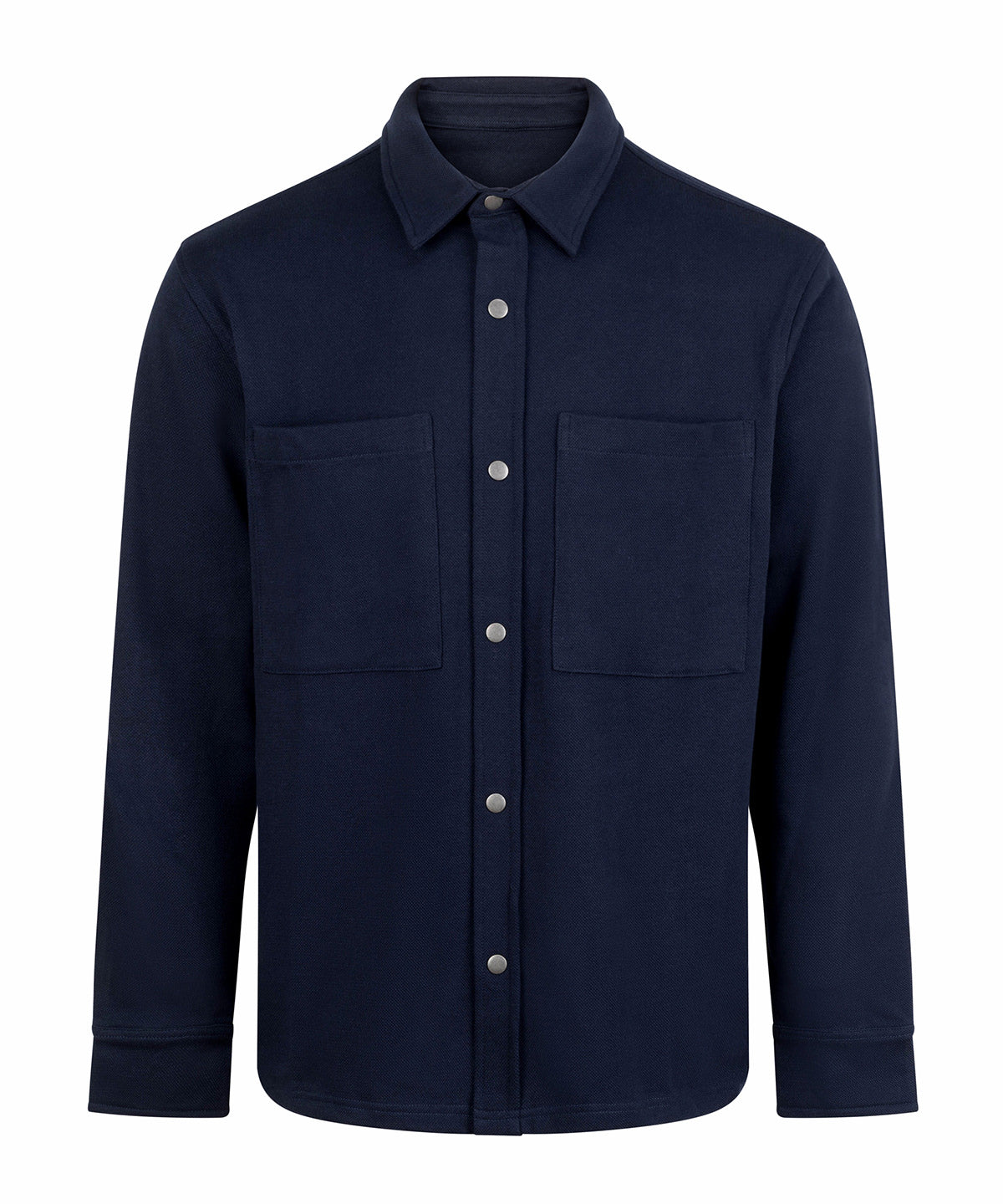 Premium piqué overshirt - FR056 - Navy - Customisable Shirts