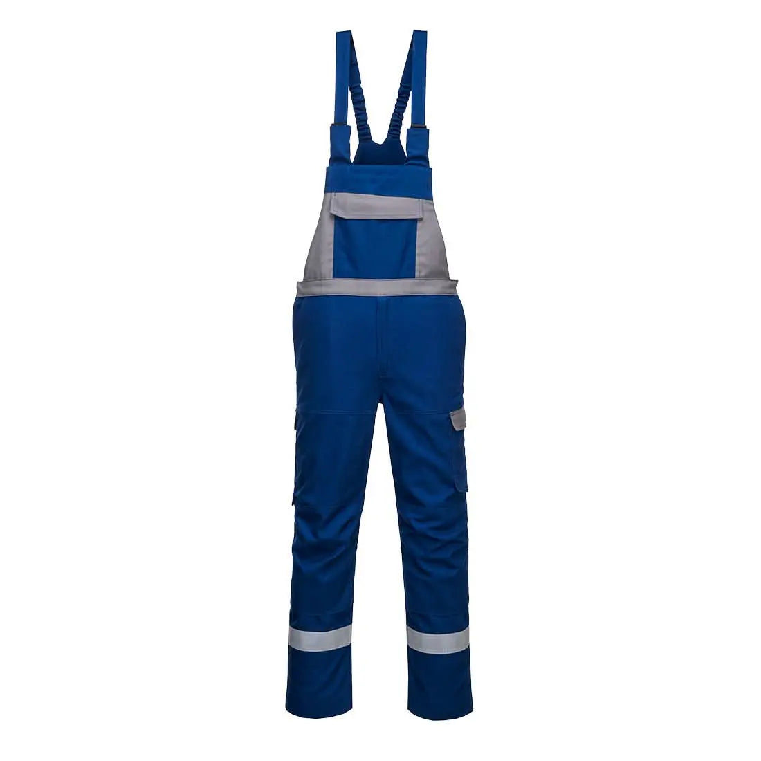 Bizflame Industry Two Tone Fr Bib And Brace Fr07 - Royal Blue - Customisable Bib &amp; Braces