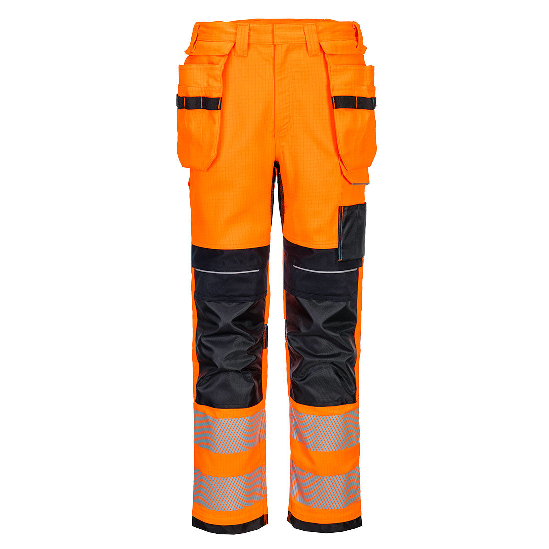 Pw3 Modaflame Work Hvo Fr Holster Trousers - FR415 - Orange Navy - Customisable Work Trousers