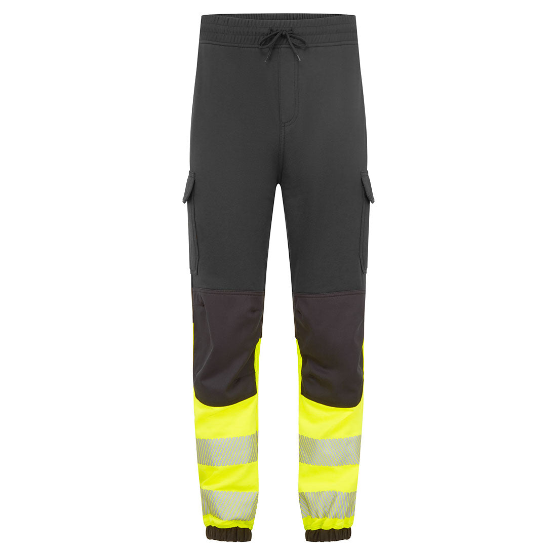 Pw3 Modaflame Hi Vis Class 1 Fr Jogger Fr433 - Black Yellow - Customisable Joggers