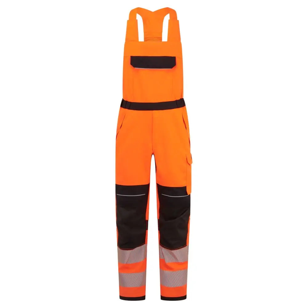 Pw3 Modaflame Work Hvo Multi Norm Fr Bib And Brace Fr453 - Orange Black - Customisable Bib &amp; Braces
